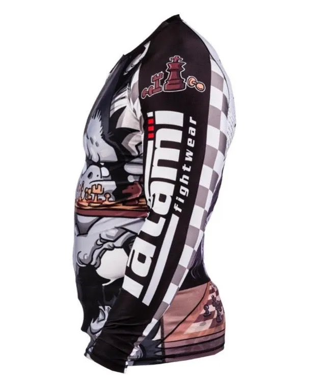 Tatami Fightwear Chess Gorilla rashguard nero manica lunga