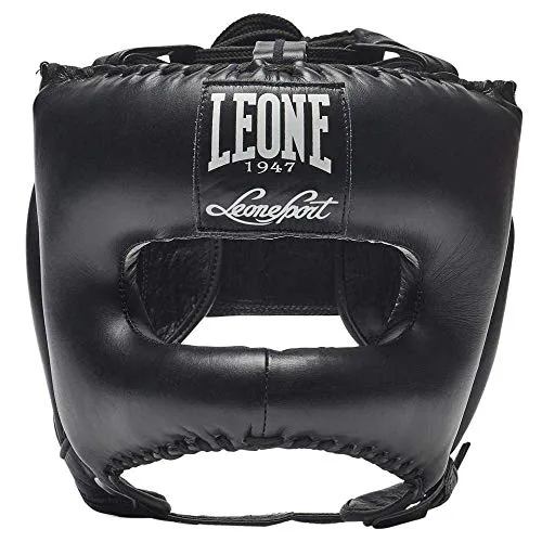Leone1947 CS433 casco boxe nero pelle S/M