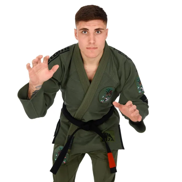 Tatami Fightwear Reorg Jungle V2 kimono BJJ verde militare