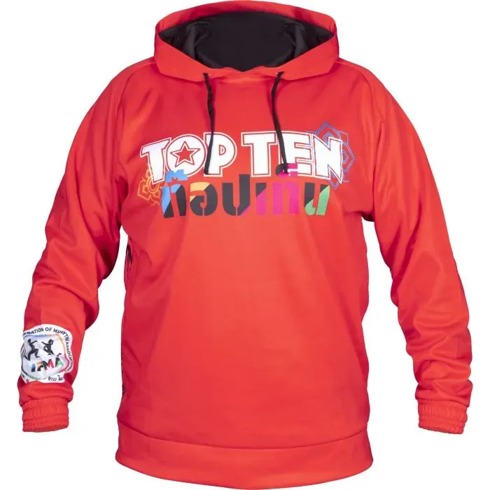 TOP TEN Wai Khru felpa cappuccio poliestere