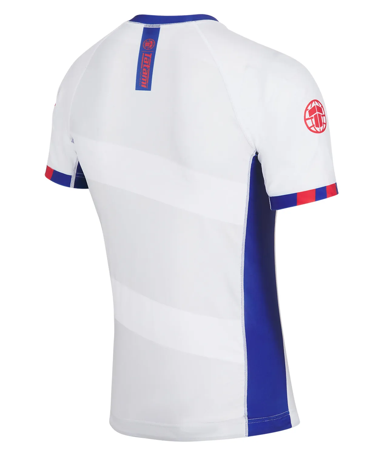 Tatami Nomad Rash Guard White Navy uomo corte