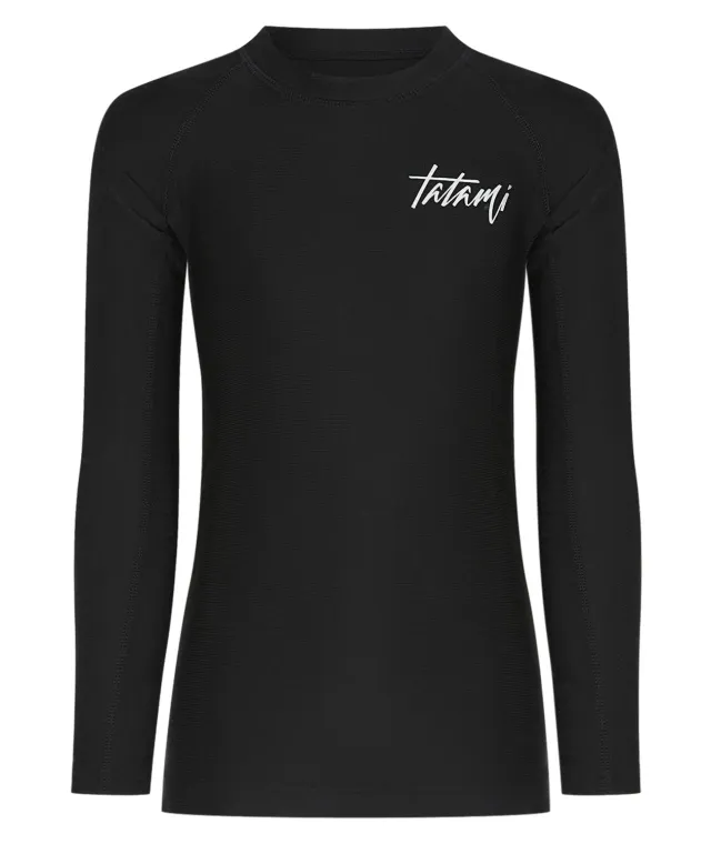 Tatami Fightwear Rupture Kids rash guard maniche lunghe nero
