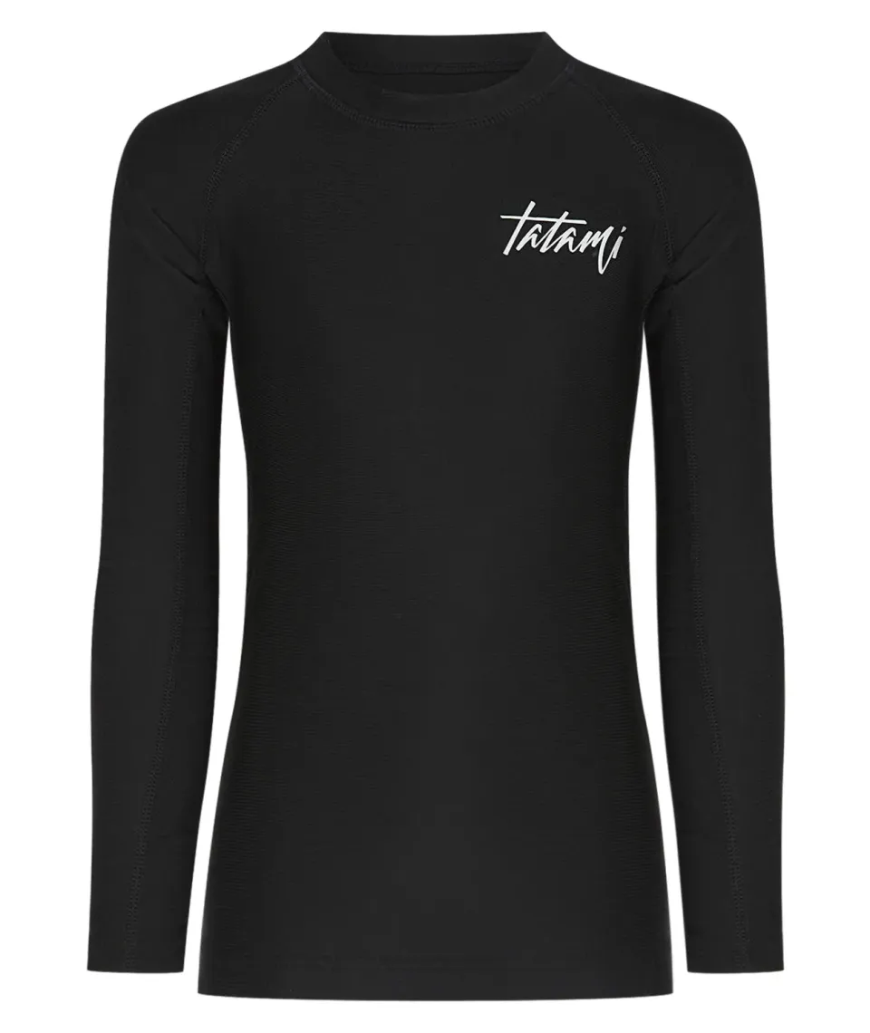 Tatami Fightwear Rupture Kids rash guard maniche lunghe nero