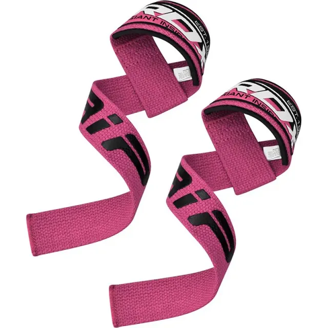 RDX W2 fasce sollevamento pesi donna rosa