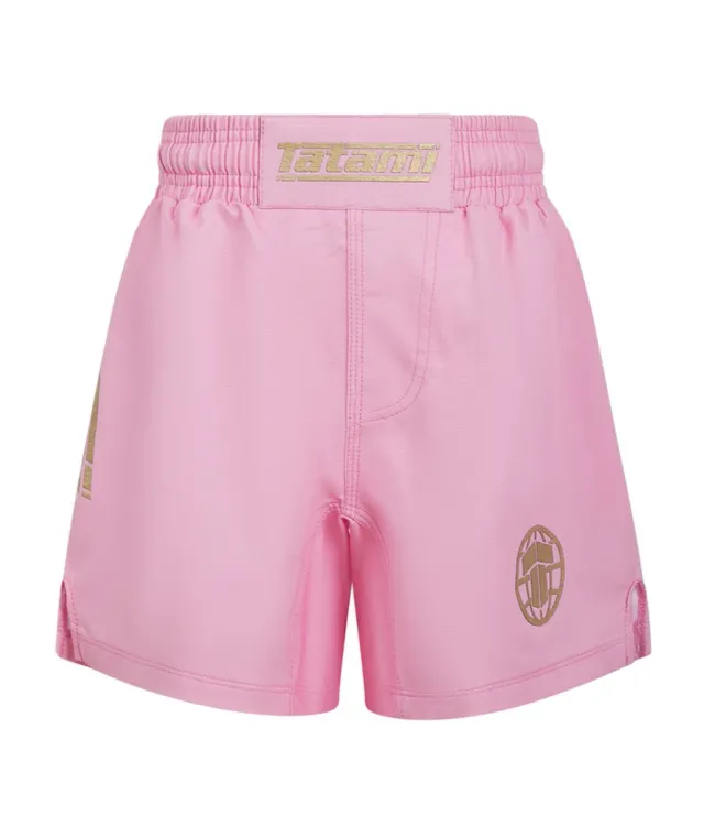 Tatami Pro Grappling shorts bimbi rosa elasticizzati