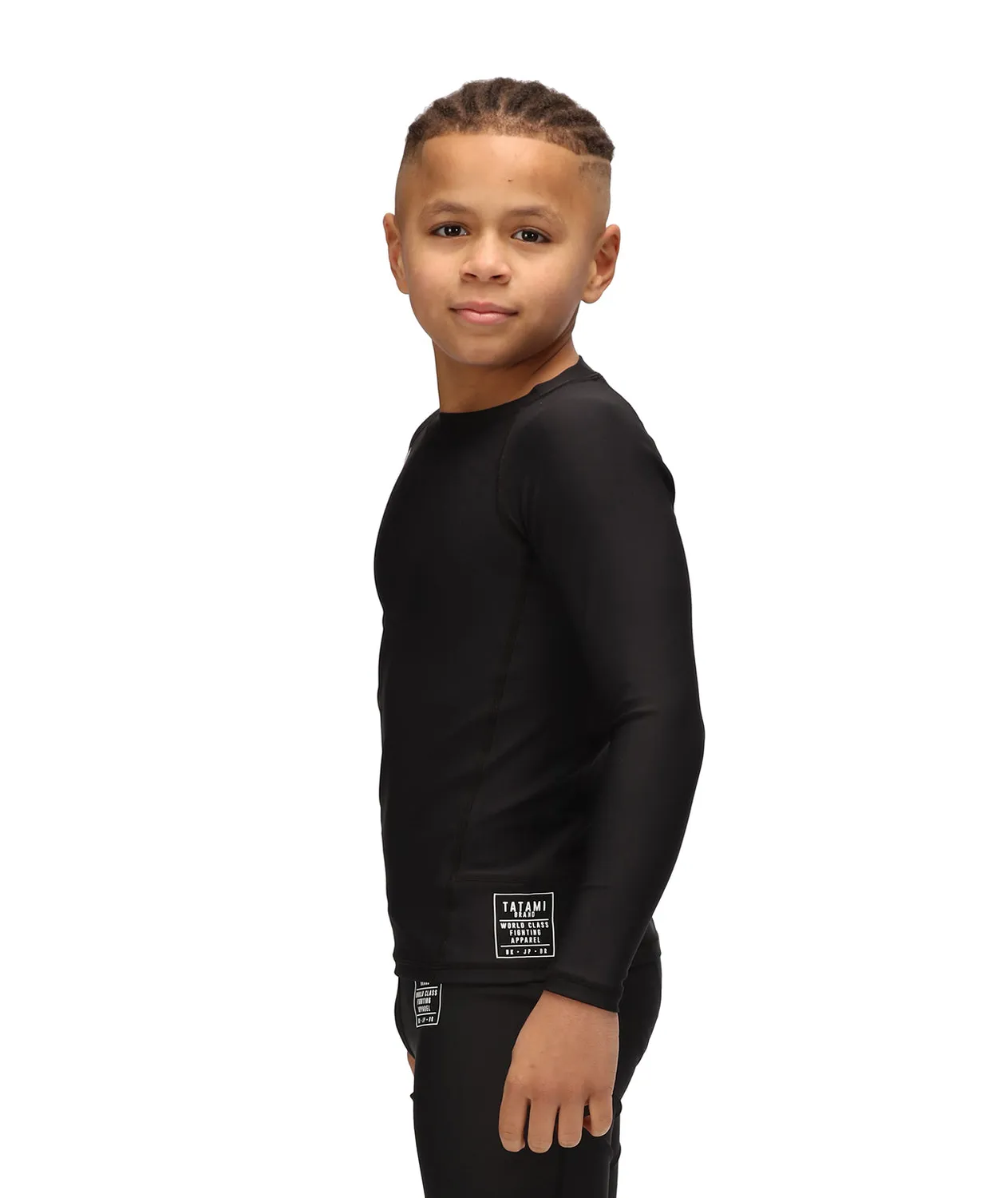 Tatami Nova rash guard bambino nera manica lunga