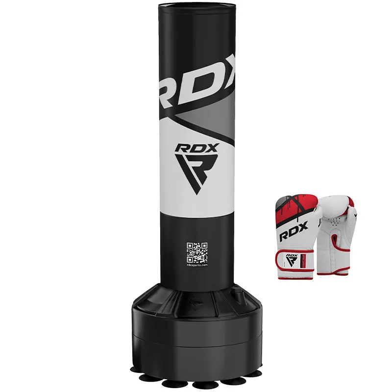 RDX R8 Sacco Boxe Bambini 4 Piedi Rosso con Guanti