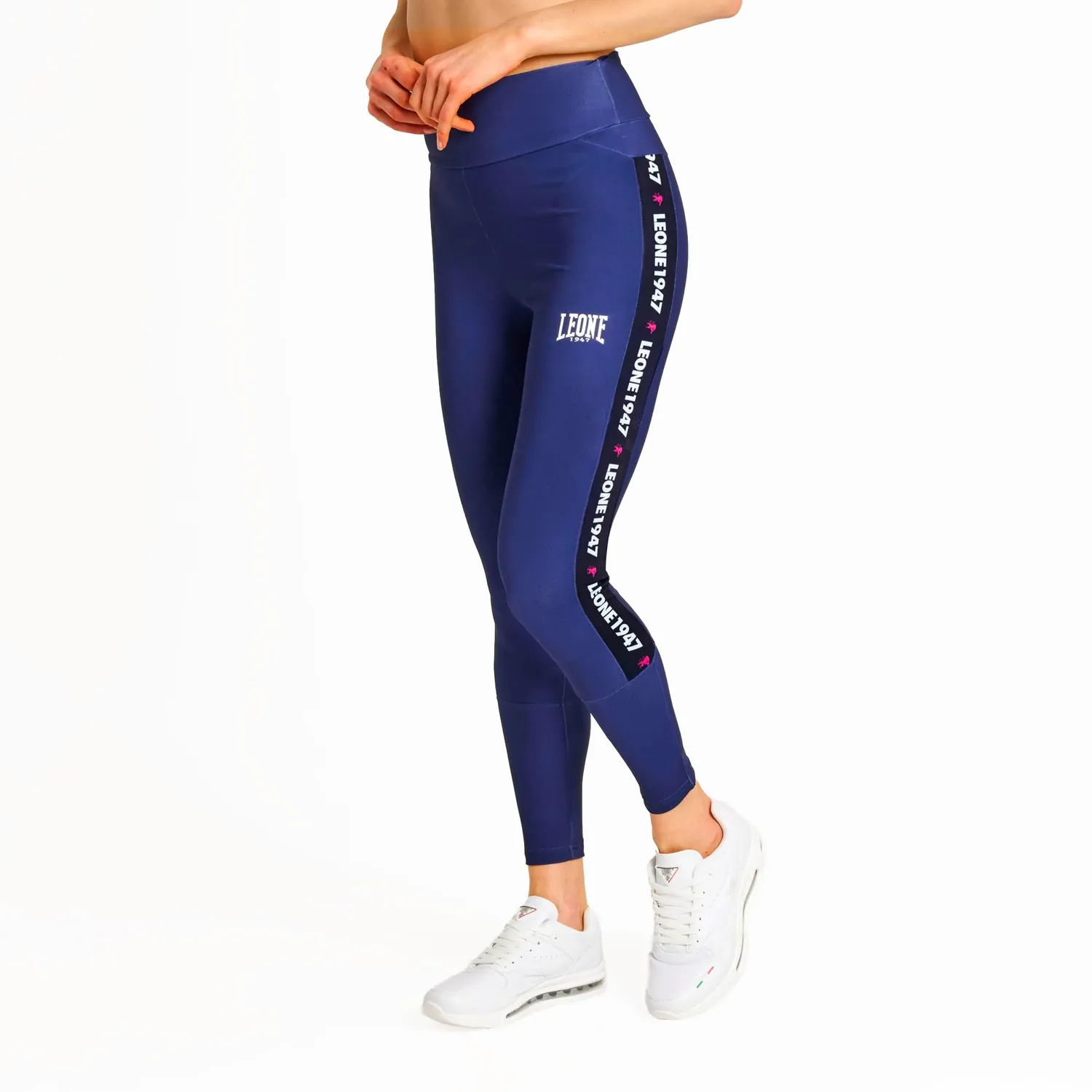 Leone1947 ABX210 leggings donna blu scuro elasticizzati