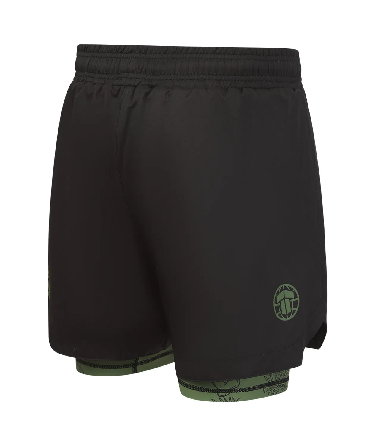 Tatami Reorg Hybrid pantaloncini grappling neri kaki