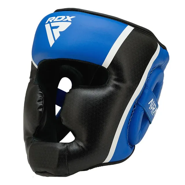 RDX Aura Plus T-17 Caschetto Boxe Pelle Visibilità