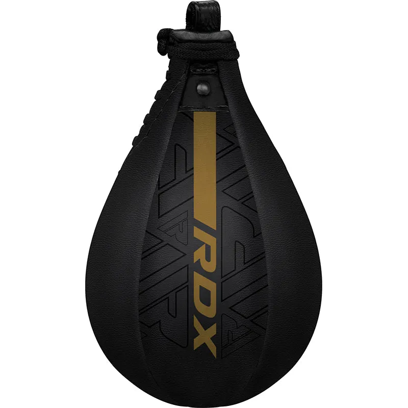 RDX F6 Kara Palla Velocità Boxe Nera Pelle Resistente