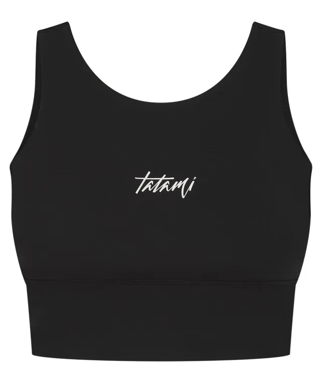 Tatami Fightwear Rupture Ladies reggiseno sportivo nero sostegno medio