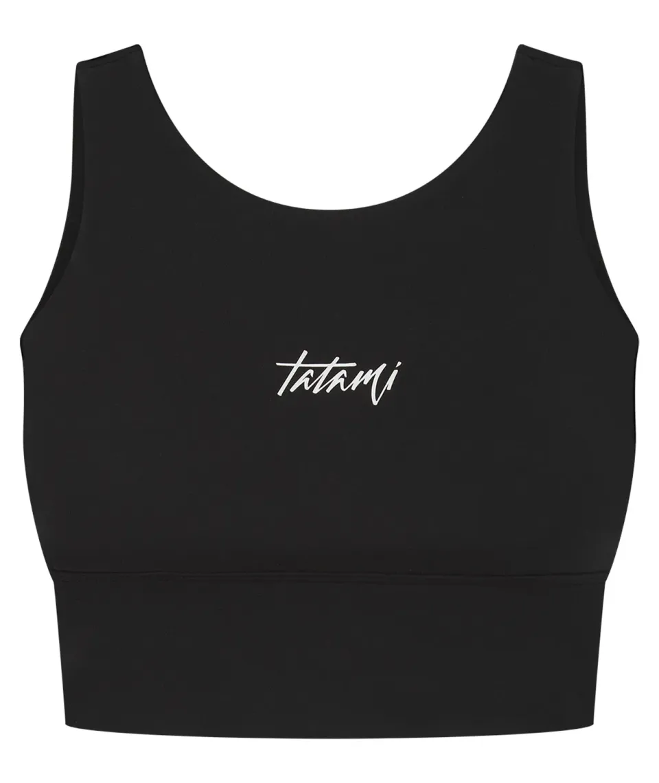 Tatami Fightwear Rupture Ladies reggiseno sportivo nero sostegno medio