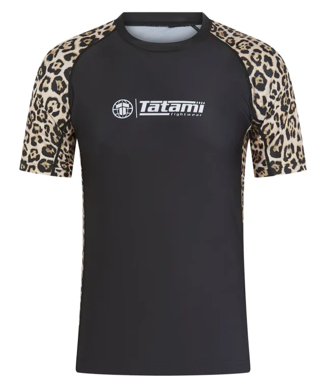 Tatami Recharged rash guard leopard corta