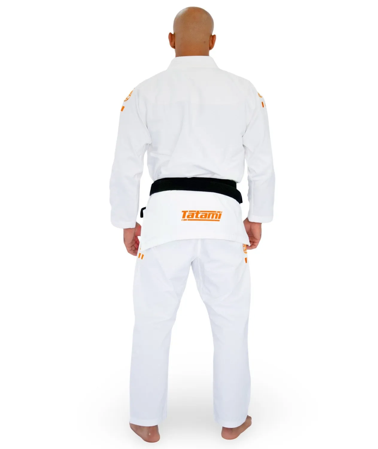 Tatami Pro Series kimono BJJ bianco leggero ricami arancioni