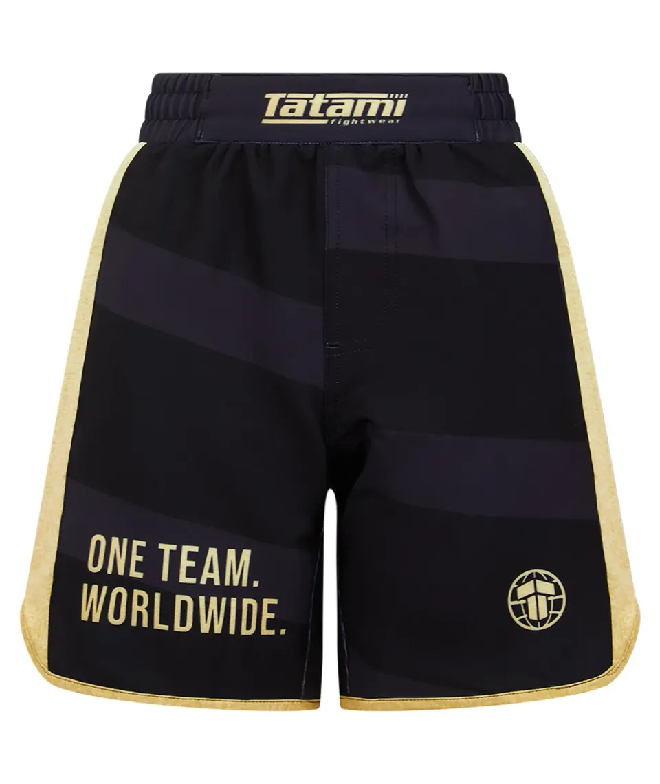 Tatami Team Pantaloncini Bambino Nero Oro