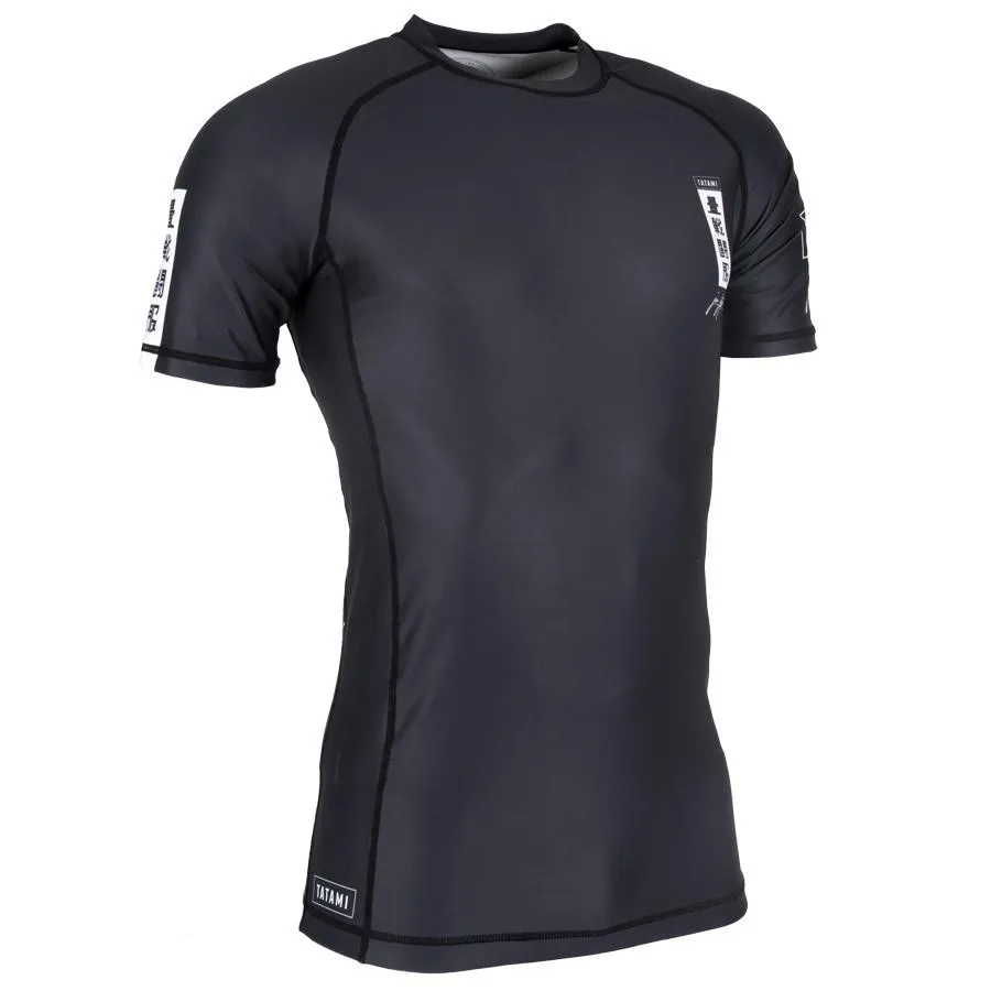 Tatami Fightwear Kanagawa rash guard nera manica corta