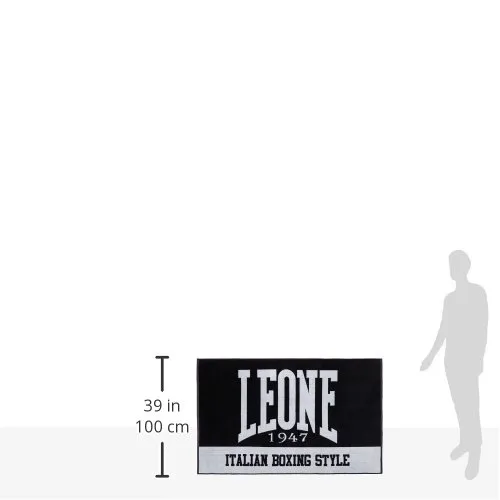 Leone 1947 AC916 telo palestra nero taglia unica cotone