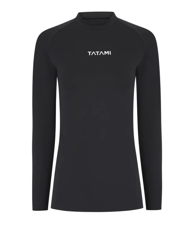 Tatami Fightwear Peak Rash Guard donna maniche lunghe nera elasticizzata