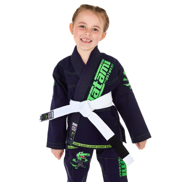 Tatami Meerkatsu Kids Animal kimono BJJ navy bimbo con cintura