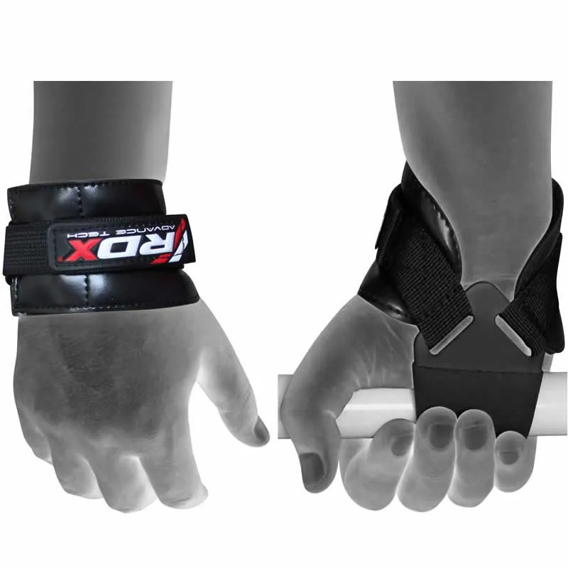 RDX W9 Cinghie Palestra Reverse Grip Nere antiscivolo