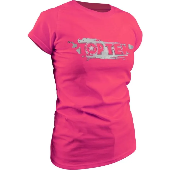 TOP TEN Power Ink 3D t-shirt donna cotone allenamento