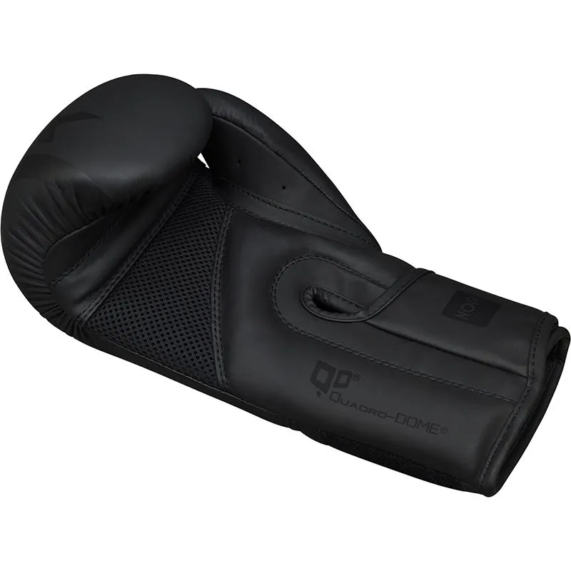 RDX F15 Noir Guanti Boxe + Paracolpi Neri 14oz