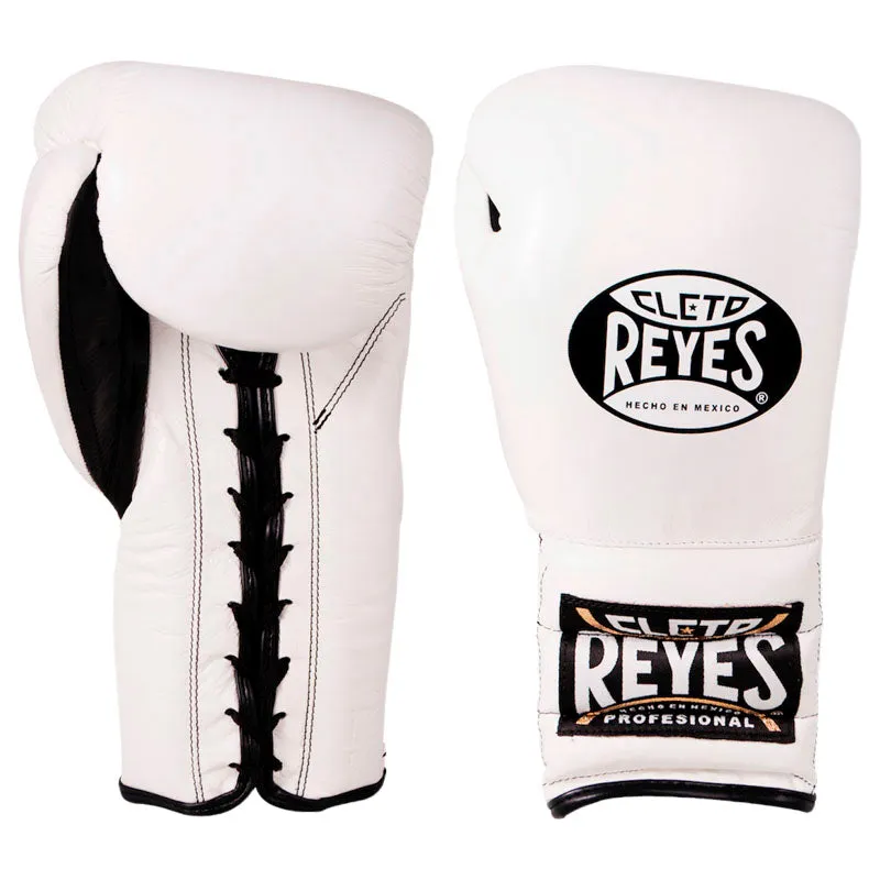 Cleto Reyes Traditional guanti boxe lacci pelle 14 oz neri