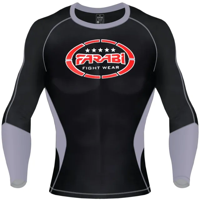 Farabi Rash Guard Maglia Compressione XL Termoregolante