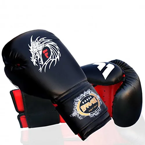 Farabi Dragon guanti boxe 8 oz pelle sintetica