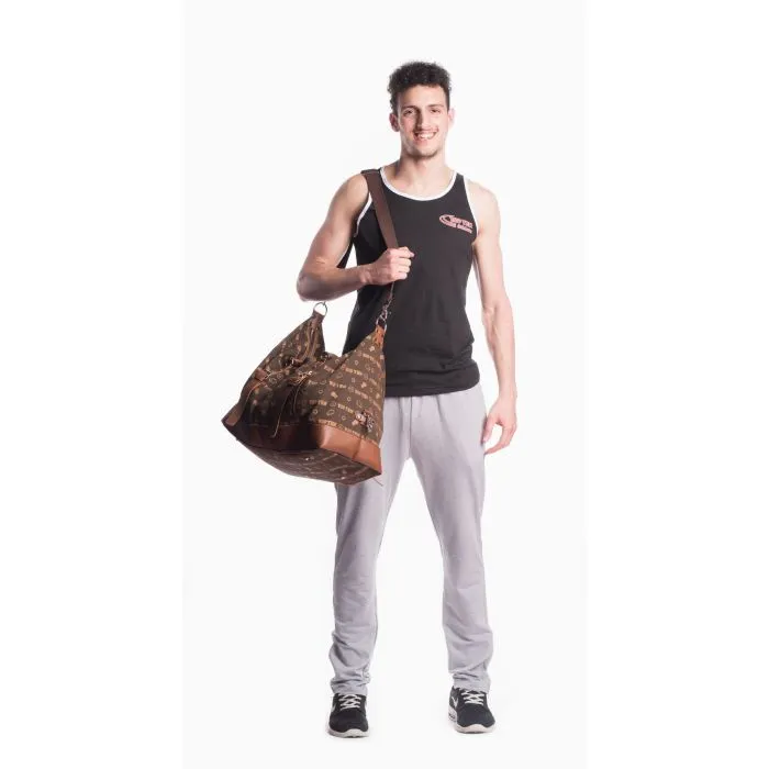 TOP TEN Weekender borsone marrone 60 cm cotone