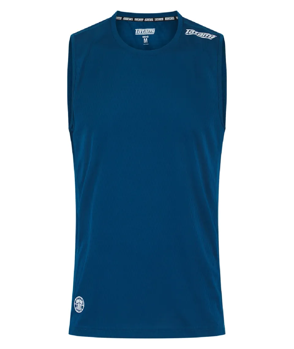 Tatami Active Dry Fit canotta fitness blu uomo