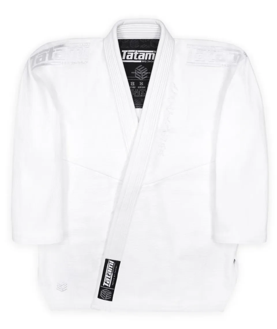 Tatami Estilo Black Label kimono BJJ bianco 550 GSM