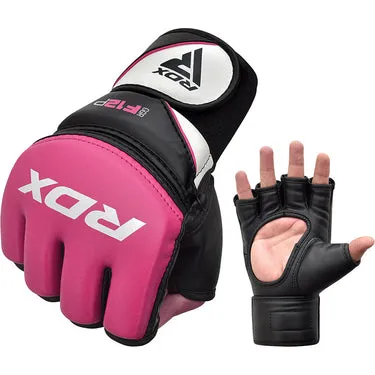 RDX F12 Guanti MMA Donna Rosa Pelle Maya Hide