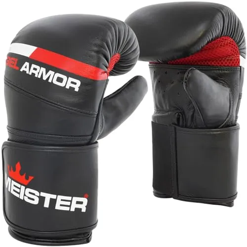 Meister Gel Armor guanti sacco pelle 14 oz S/M con gel