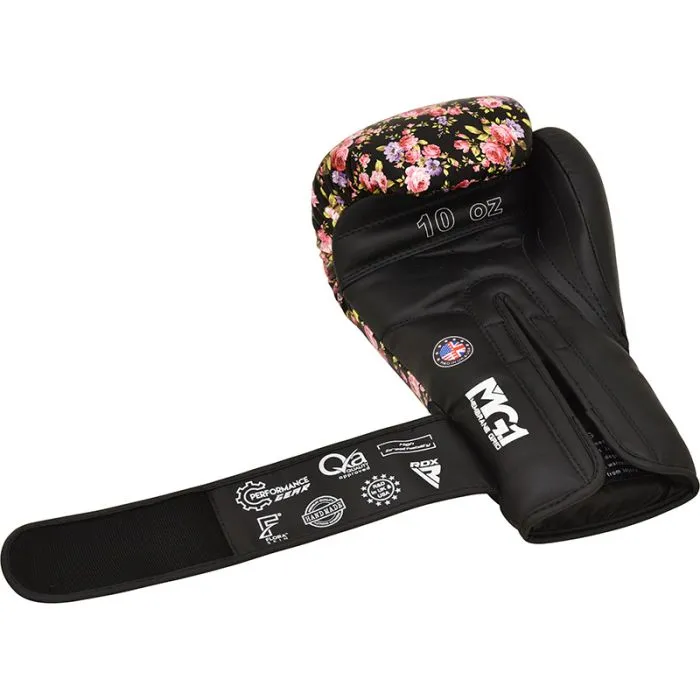 RDX FL5 Flora Guanti Boxe Pelle Maya MG-1