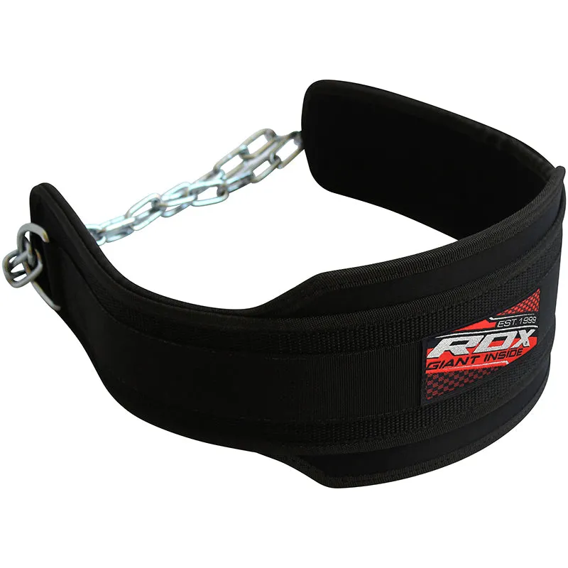 RDX 6DP Cintura Zavorra Nera con Catena
