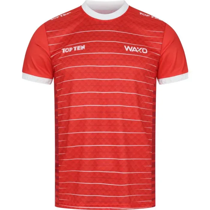 TOP TEN WAKO t-shirt kickboxing poliestere