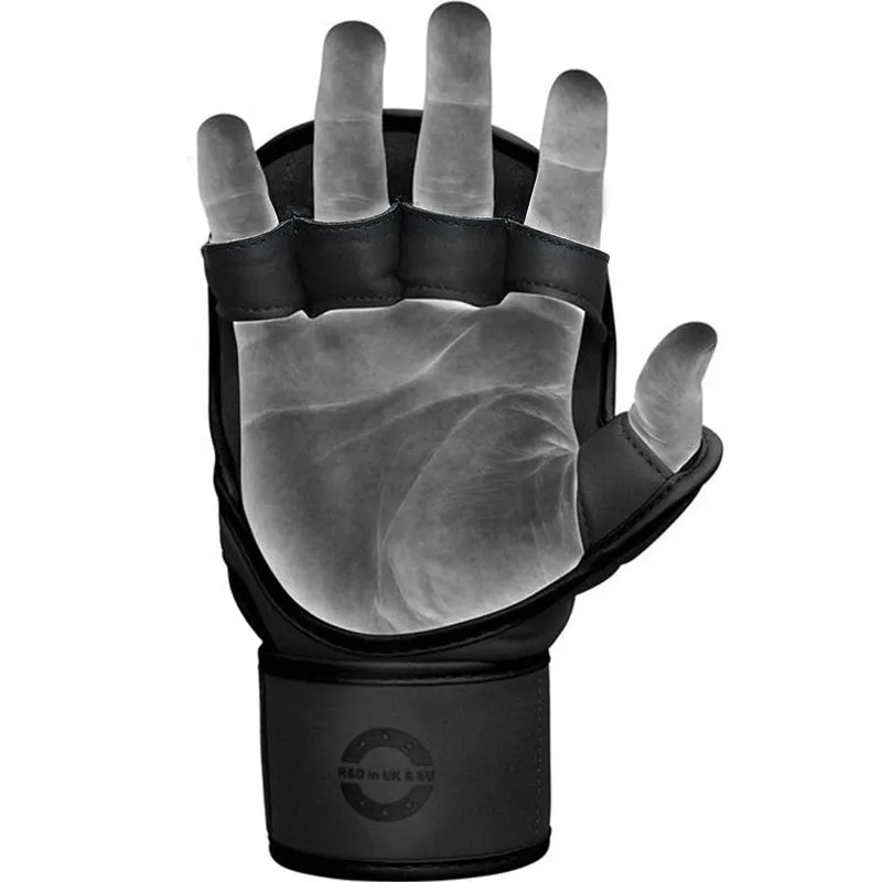 RDX F6 Kara guanti MMA 7oz approvati FIGMMA sparring