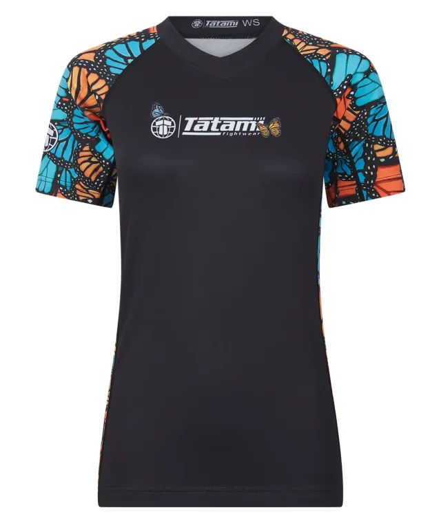 Tatami Butterfly Rash Guard Donna manica corta riciclata