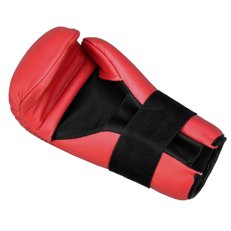 RDX WAKO T1 Guanti Point Fighter Rossi Pelle Vera