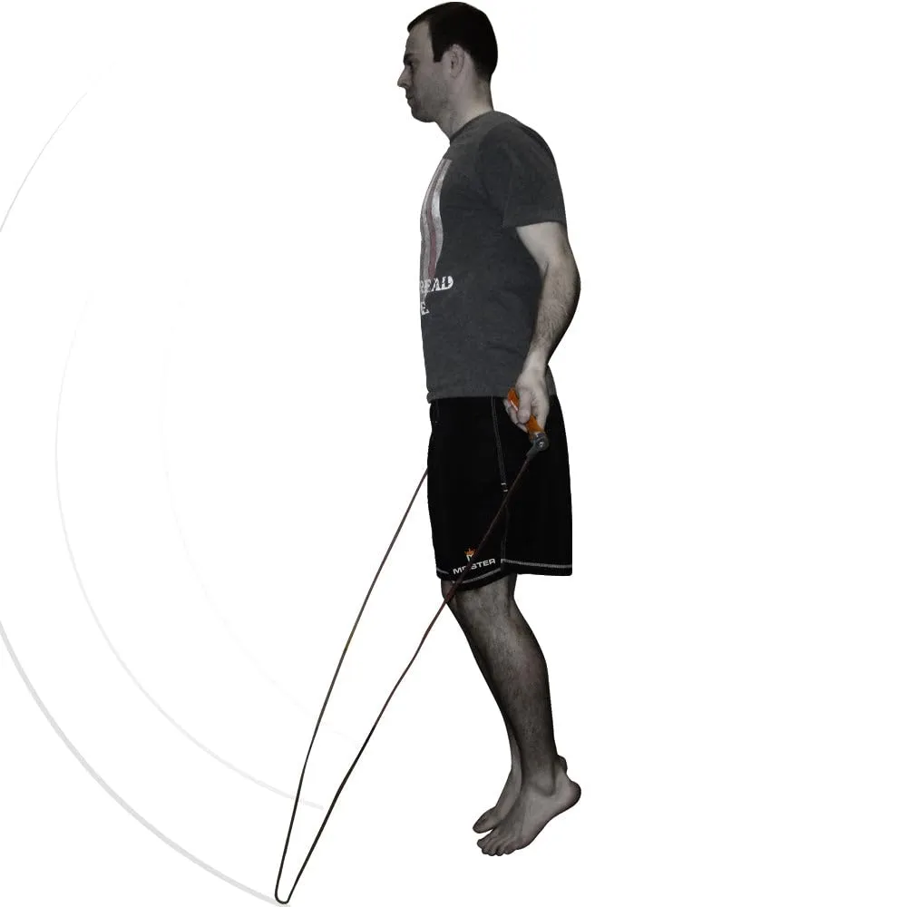 Meister MMA Pro corda salto pelle pesata regolabile 2,7 m