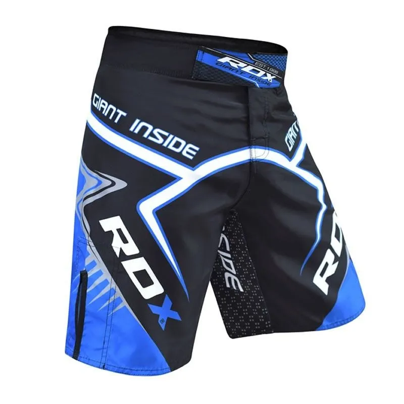 RDX R7 Pantaloncini MMA Nero-Blu Flex Taglia M