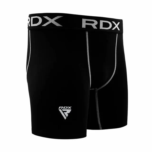RDX X5 Shorts Compressione Neri Poliestere Termici