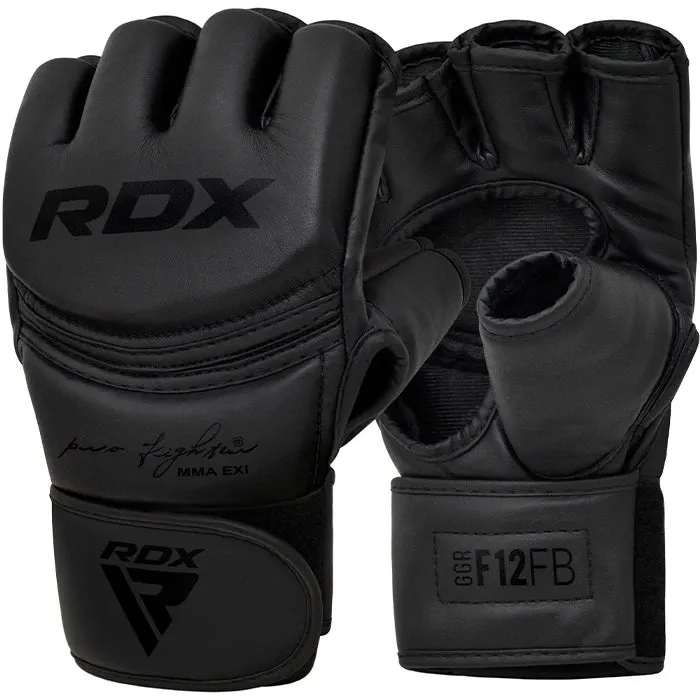 RDX F-12 Plus Guanti MMA Grappling Pelle