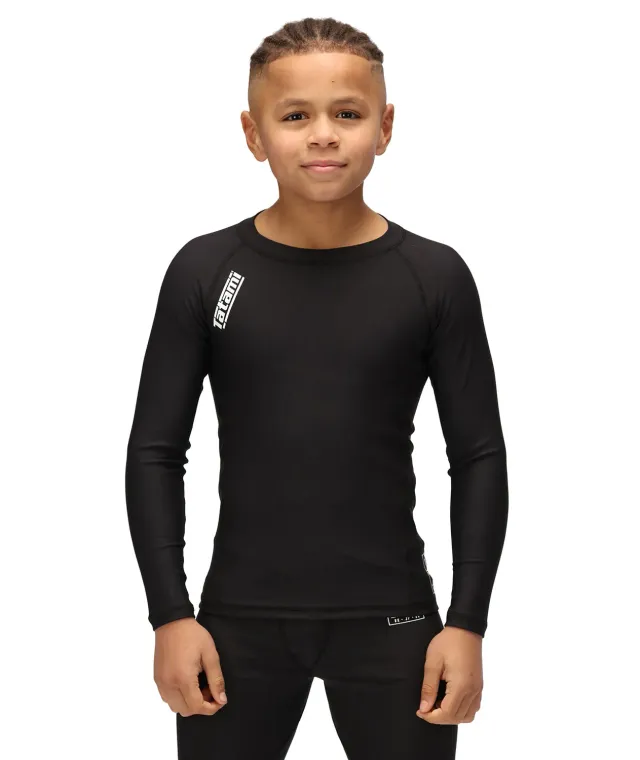Tatami Nova rash guard bambino nera manica lunga