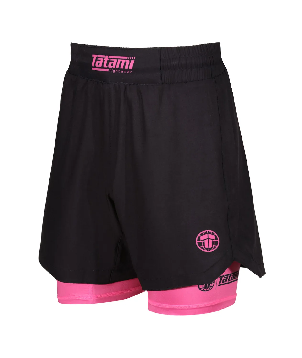 Tatami Dual Layer Grappling Shorts donna rosa
