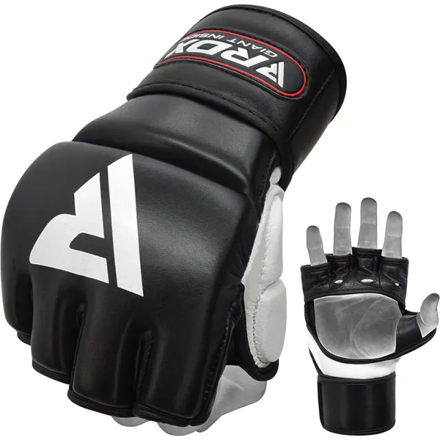 RDX T1 Leather Guanti MMA Allenamento Pelle Vera