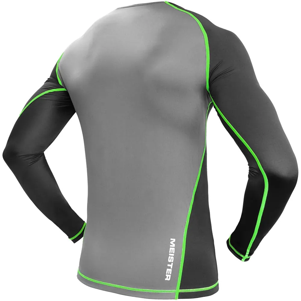 Meister MMA rashguard maniche lunghe nero-verde