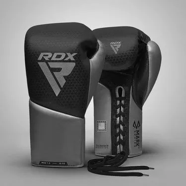 RDX K2 Mark Pro guantoni boxe lacci nero oro